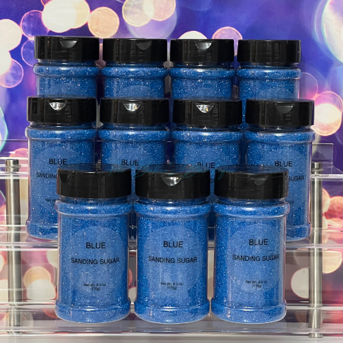 Sanding Sugar - BLUE, 6 oz.