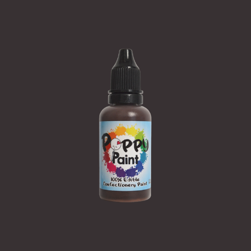 Poppy Paint Edible Paint - BROWN, 30 mL (1 fl. oz.)