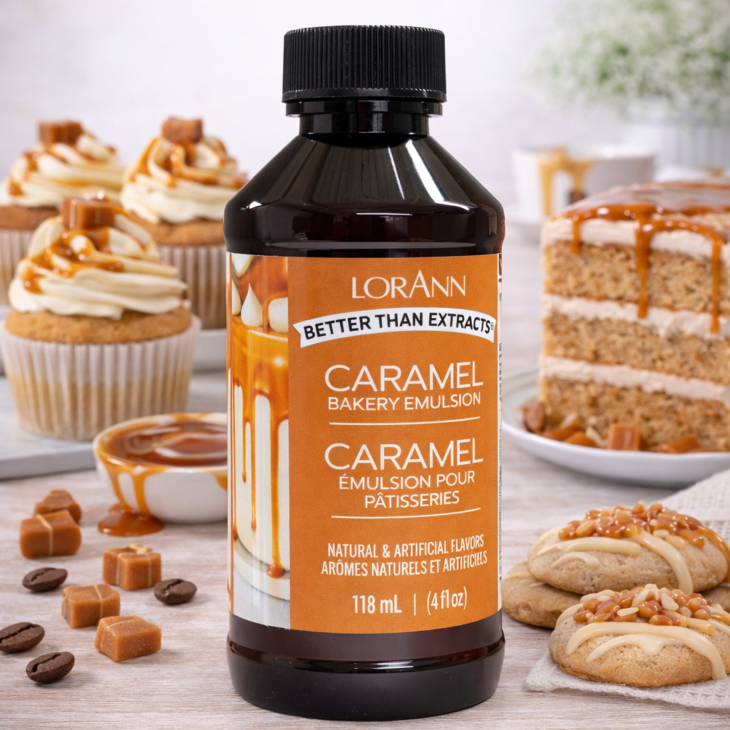 LorAnn Oils' Caramel Bakery Emulsion, 4 oz.