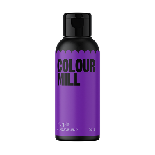 PURPLE-Colour Mill Food Colouring-AQUA BLEND 100mL (EXPIRATION DATE OF FEB. 2026)
