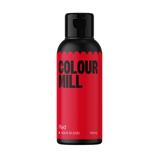 RED-Colour Mill Food Colouring-AQUA BLEND 100mL (EXPIRATION DATE OF SEPT. 2025)