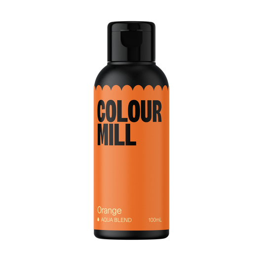 ORANGE-Colour Mill Food Colouring-AQUA BLEND 100mL (EXPIRATION DATE OF DEC. 2025)