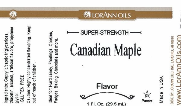 LorAnn Oils' Canadian Maple Flavor, 1 oz.