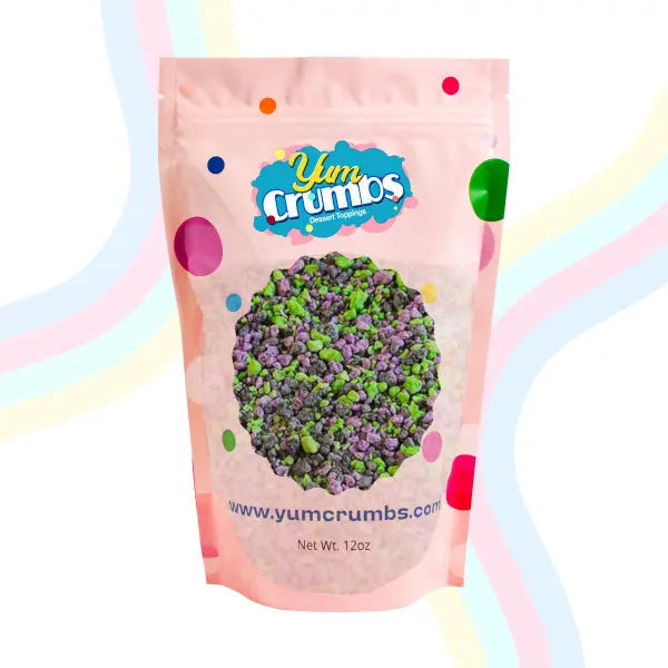 Yum Crumbs Dessert Topping - CANDY CORN RAVEN, 12 oz.