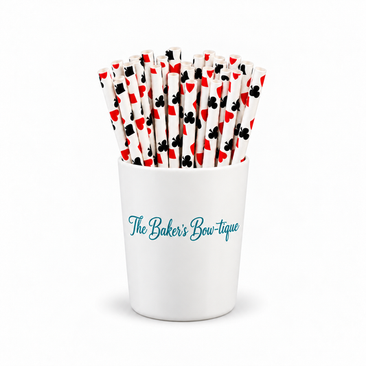 POKER Paper Straws
