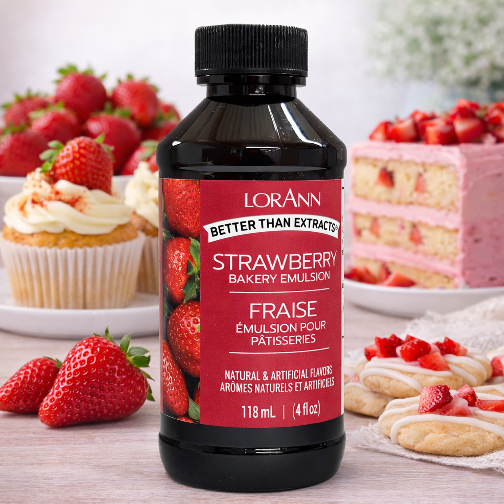 LorAnn's Oils' Strawberry Bakery Emulsion, 4 oz.