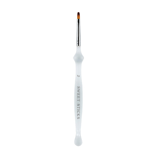 Sweet Sticks - CLEAR GRIP FILBERT #2 BRUSH