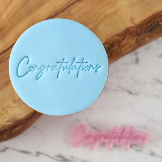 Sweet Stamp - The Amy Jane Collection Signature Embosser - CONGRATULATIONS