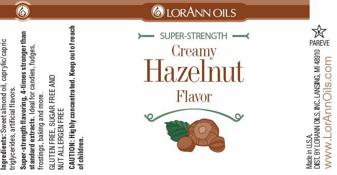 LorAnn Oils' Creamy Hazelnut Flavor, 1 oz.