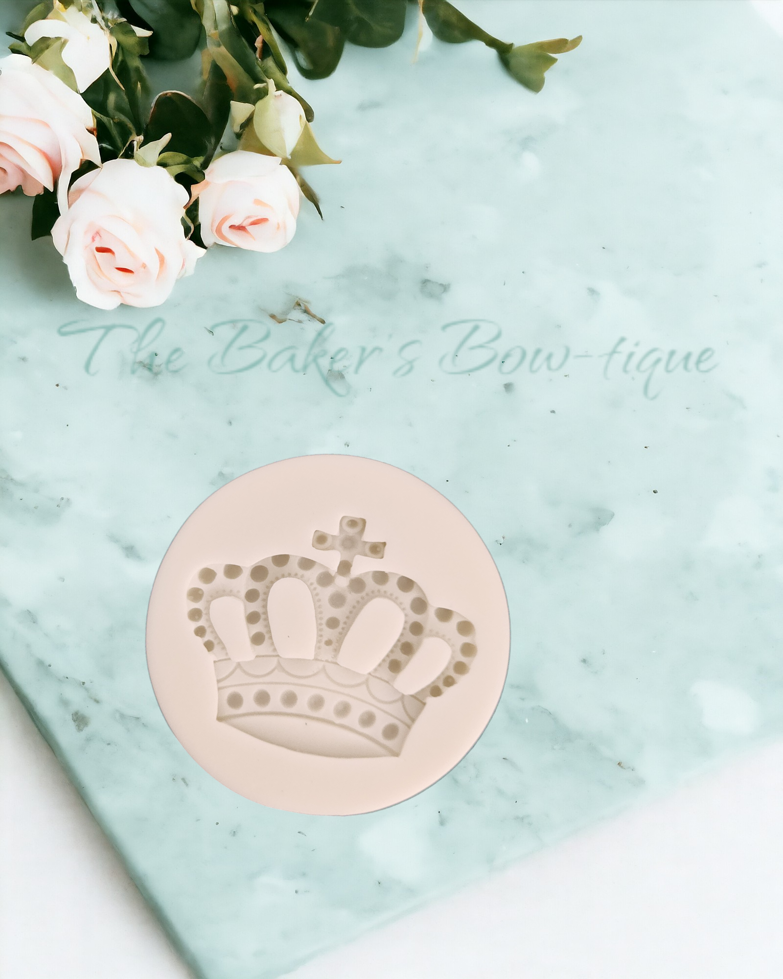 Crown with Cross - The Baker's Bow-tique