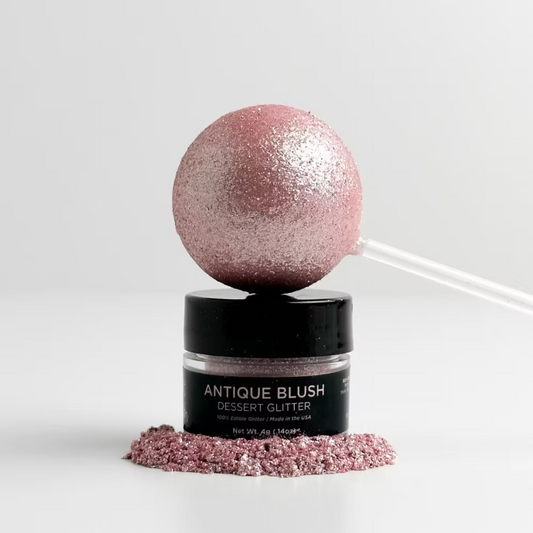 Shine Edible Dessert Glitter - ANTIQUE BLUSH, 4g