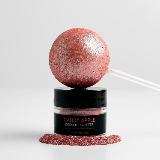 Shine Edible Dessert Glitter - CANDY APPLE, 4g