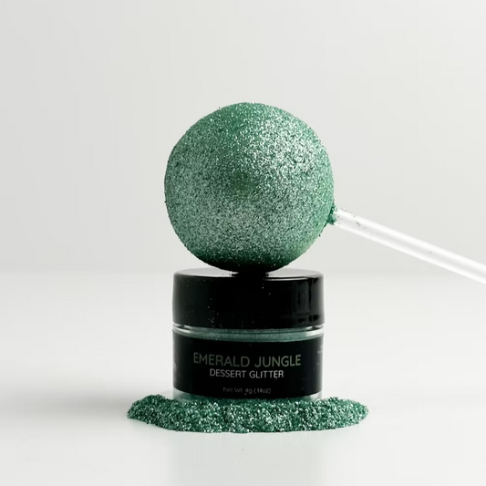 Shine Edible Dessert Glitter - EMERALD JUNGLE, 4g