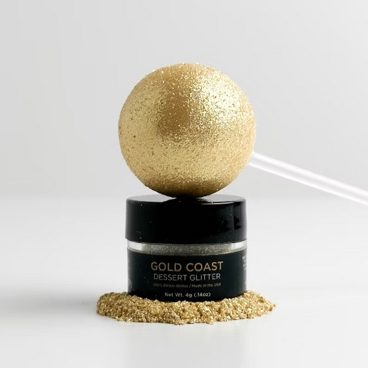 Shine Edible Dessert Glitter - GOLD COAST, 4g