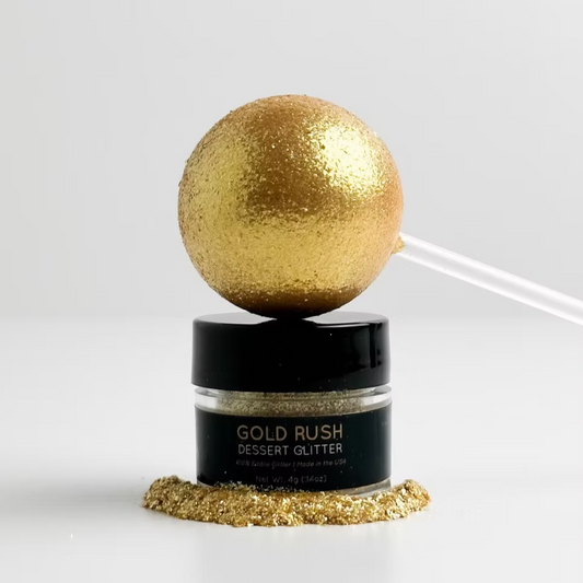 Shine Edible Dessert Glitter - GOLD RUSH, 4g