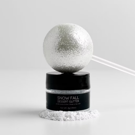Shine Edible Dessert Glitter - SNOW FALL, 4g