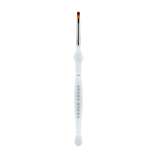 Sweet Sticks - CLEAR GRIP FLAT #2 BRUSH