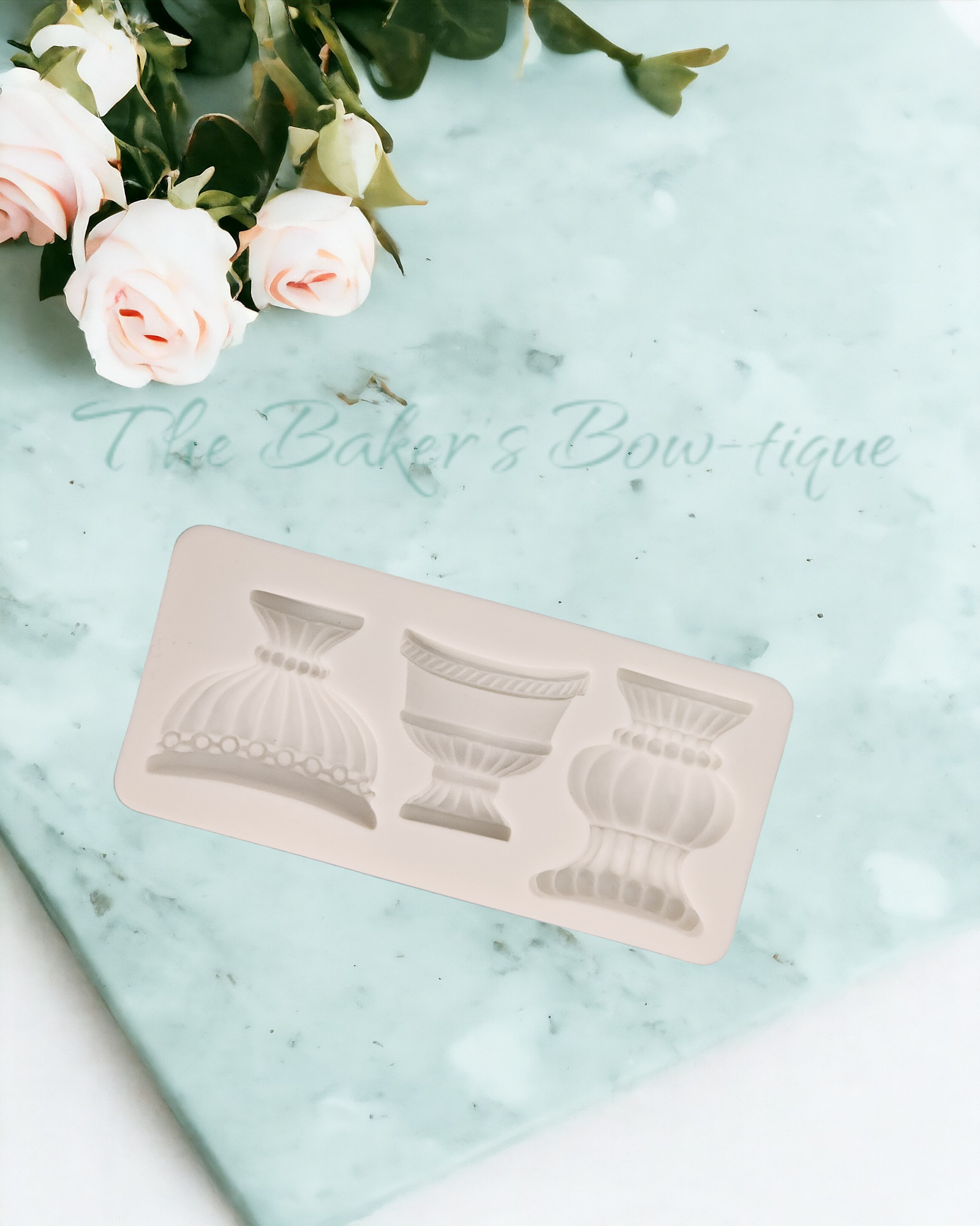 Flower Vase Trio #1 - The Baker's Bow-tique