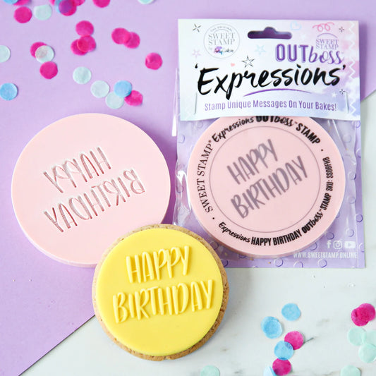 Sweet Stamp OUTboss Expressions - FUN HAPPY BIRTHDAY, Regular Size