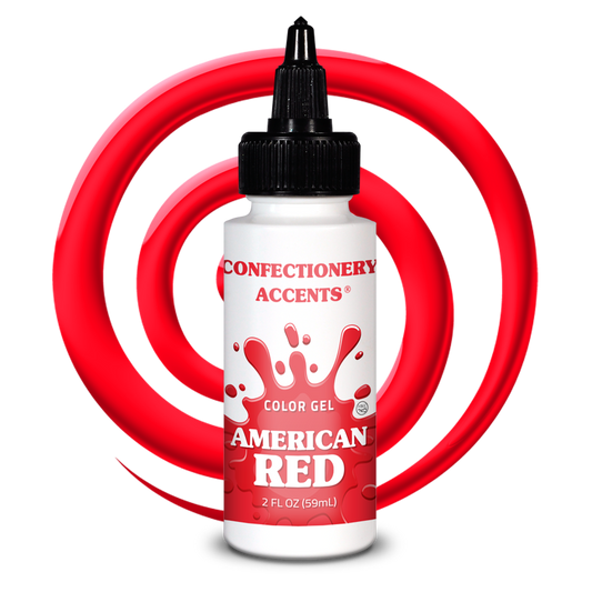 Confectionery Accents Color Gel - AMERICAN RED, 2 oz.