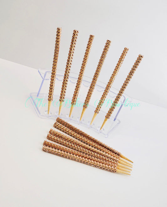 Glam Sticks-Rose Gold - The Baker's Bow-tique