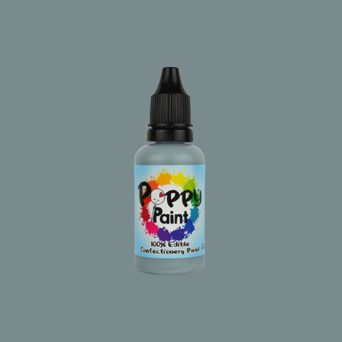 Poppy Paint Edible Paint - GRAY, 30 mL (1 fl. oz.)