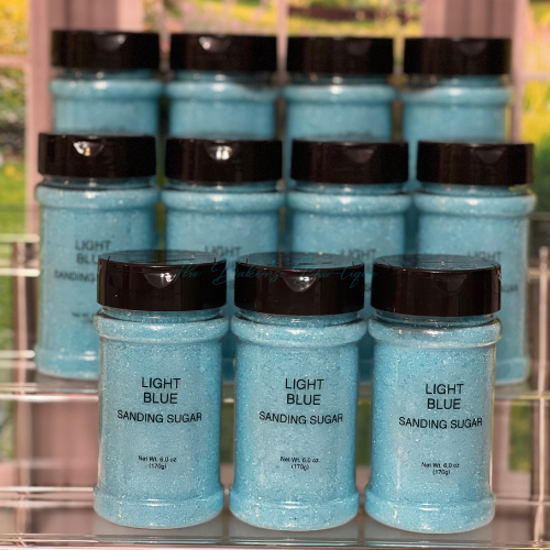 Sanding Sugar - LIGHT BLUE, 6 oz.
