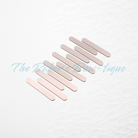 Mini Acrylic Popsicle Sticks-Silver - The Baker's Bow-tique