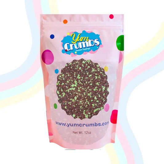 Yum Crumbs Dessert Topping - MINT CHOCOLATE, 12 oz.