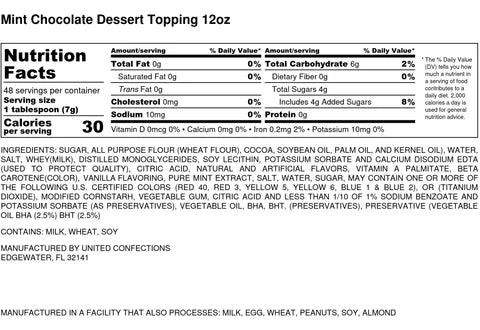 Yum Crumbs Dessert Topping - MINT CHOCOLATE, 12 oz.