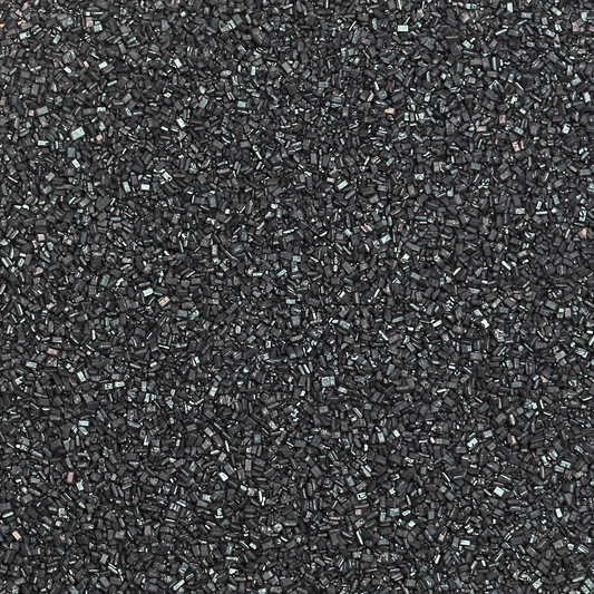CAI Pearlized Natural Sanding Sugar - BLACK, 5 oz.
