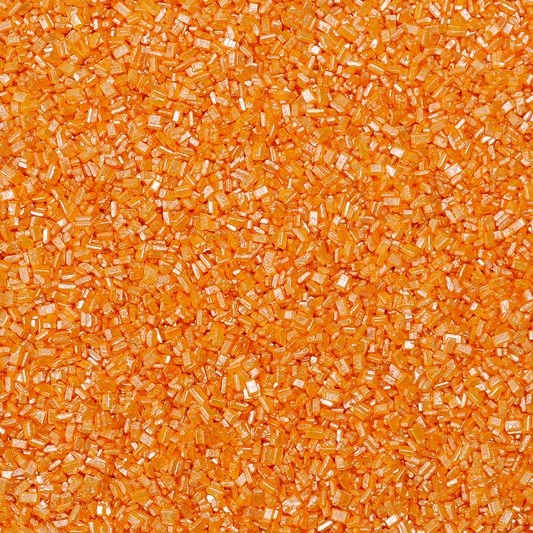 CAI Pearlized Natural Sanding Sugar - ORANGE, 5 oz.