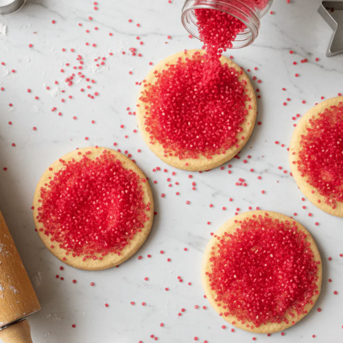 Sweetapolita - NATURAL RED COARSE SUGAR, 4 oz.