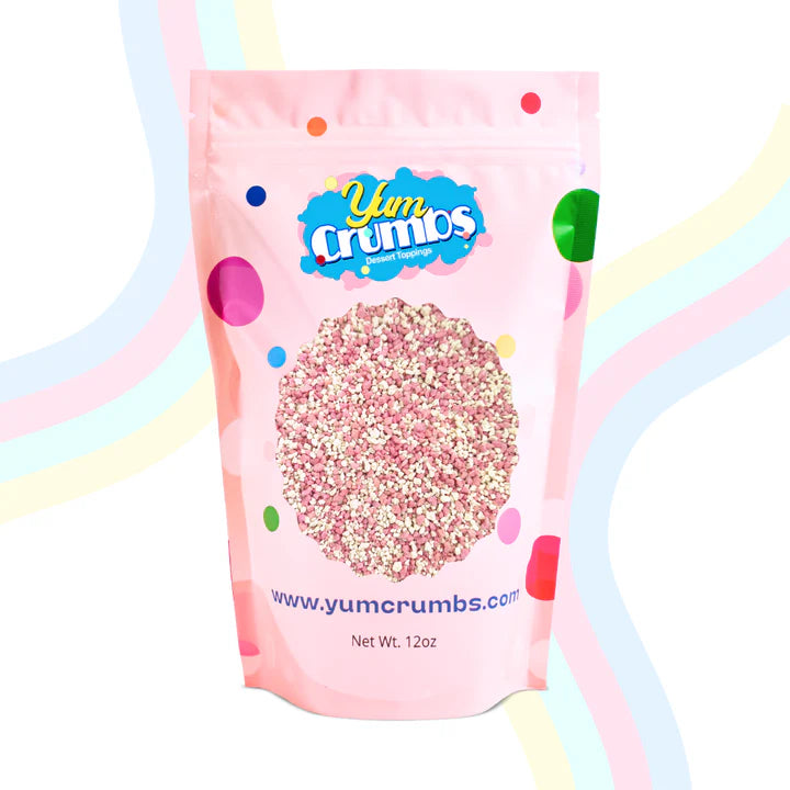 Yum Crumbs Dessert Topping - STRAWBERRY SHORTCAKE NATURAL COLOR, 12 oz.