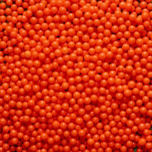 Sugar Pearls - Orange (4mm), 6.0 oz.