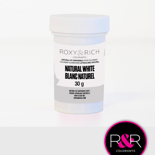 Roxy & Rich Natural Fat Dispersible Food Colorant - WHITE, 30g