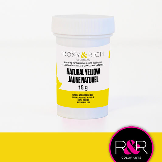 Roxy & Rich Natural Fat Dispersible Food Colorant - YELLOW, 15g