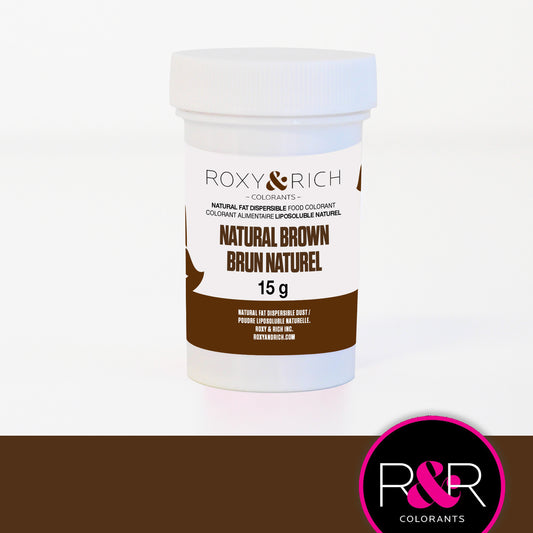 Roxy & Rich Natural Fat Dispersible Food Colorant - BROWN, 15g