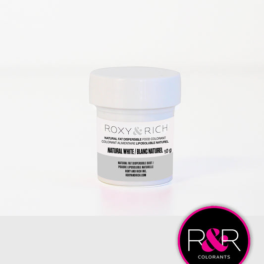 Roxy & Rich Natural Fat Dispersible Food Colorant - WHITE, 10g