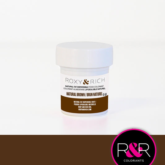 Roxy & Rich Natural Fat Dispersible Food Colorant - BROWN, 5g