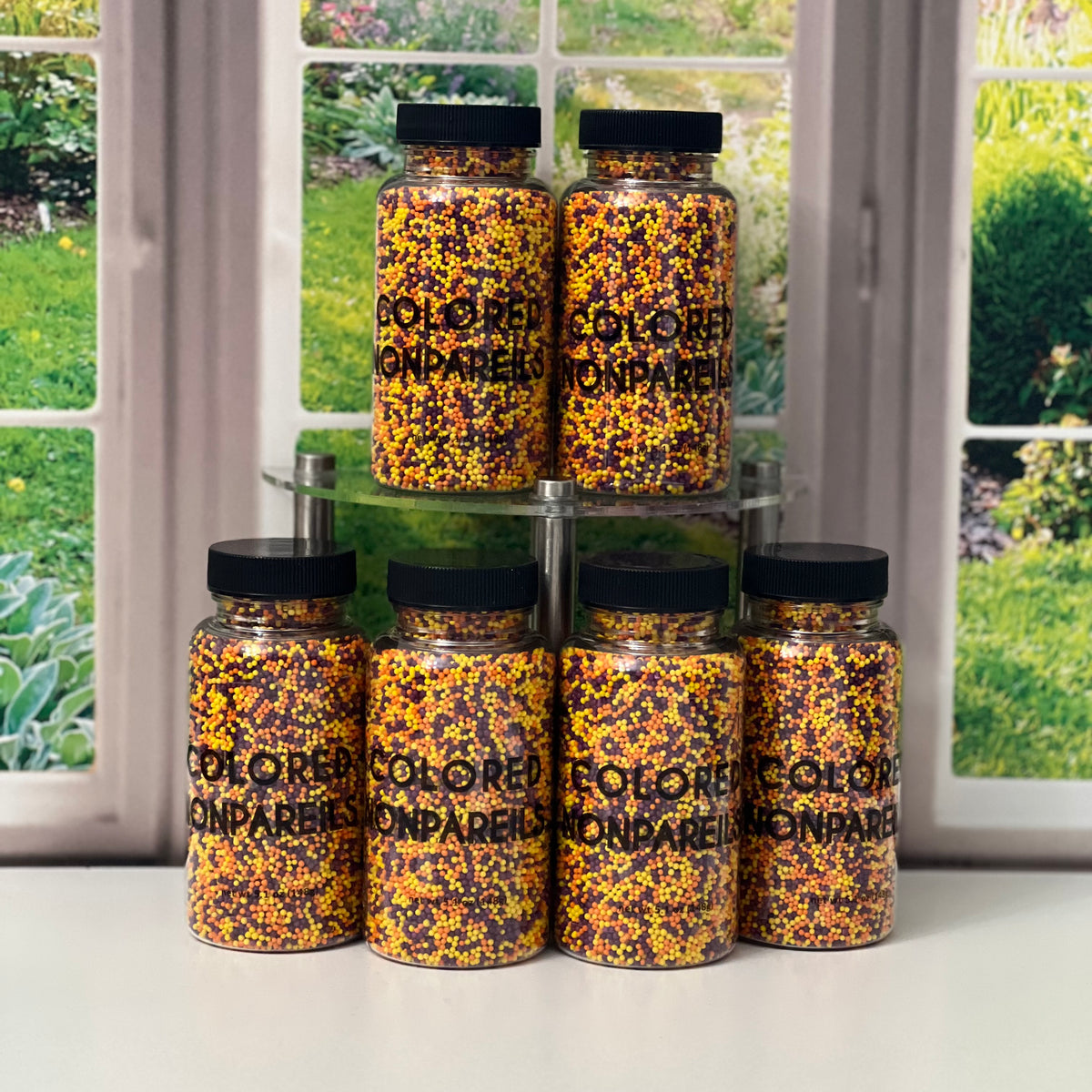 Nonpareils - PURPLE, YELLOW, and ORANGE, 5.1 oz.