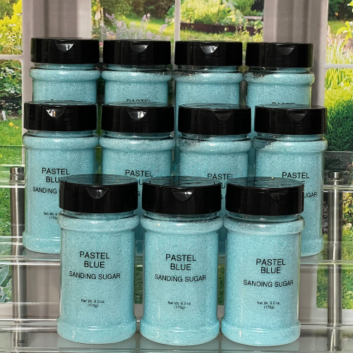 Sanding Sugar - PASTEL BLUE, 6 oz.