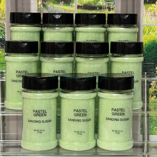 Sanding Sugar - PASTEL GREEN, 6 oz.