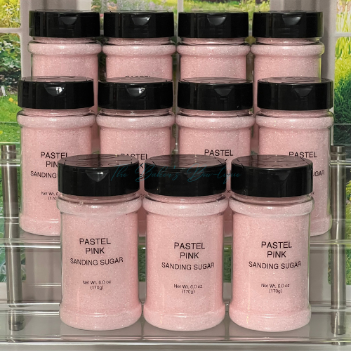 Sanding Sugar - PASTEL PINK, 6 oz.