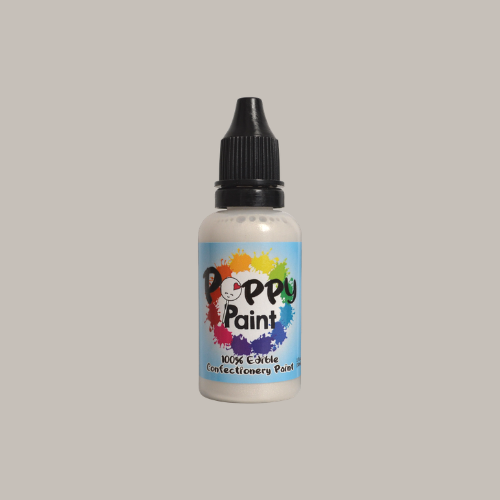 Poppy Paint Edible Paint, PEARLESCENT - PEARL, 30 mL (1 fl. oz.)