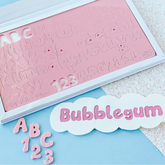 SweetStamp Bubblegum Lettering Set - Medium Letter Set