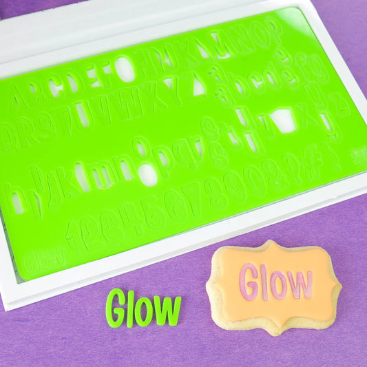 SweetStamp Glow Lettering Set - Medium Letter Set
