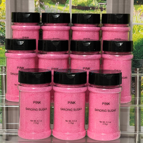 Sanding Sugar - PINK, 6 oz.