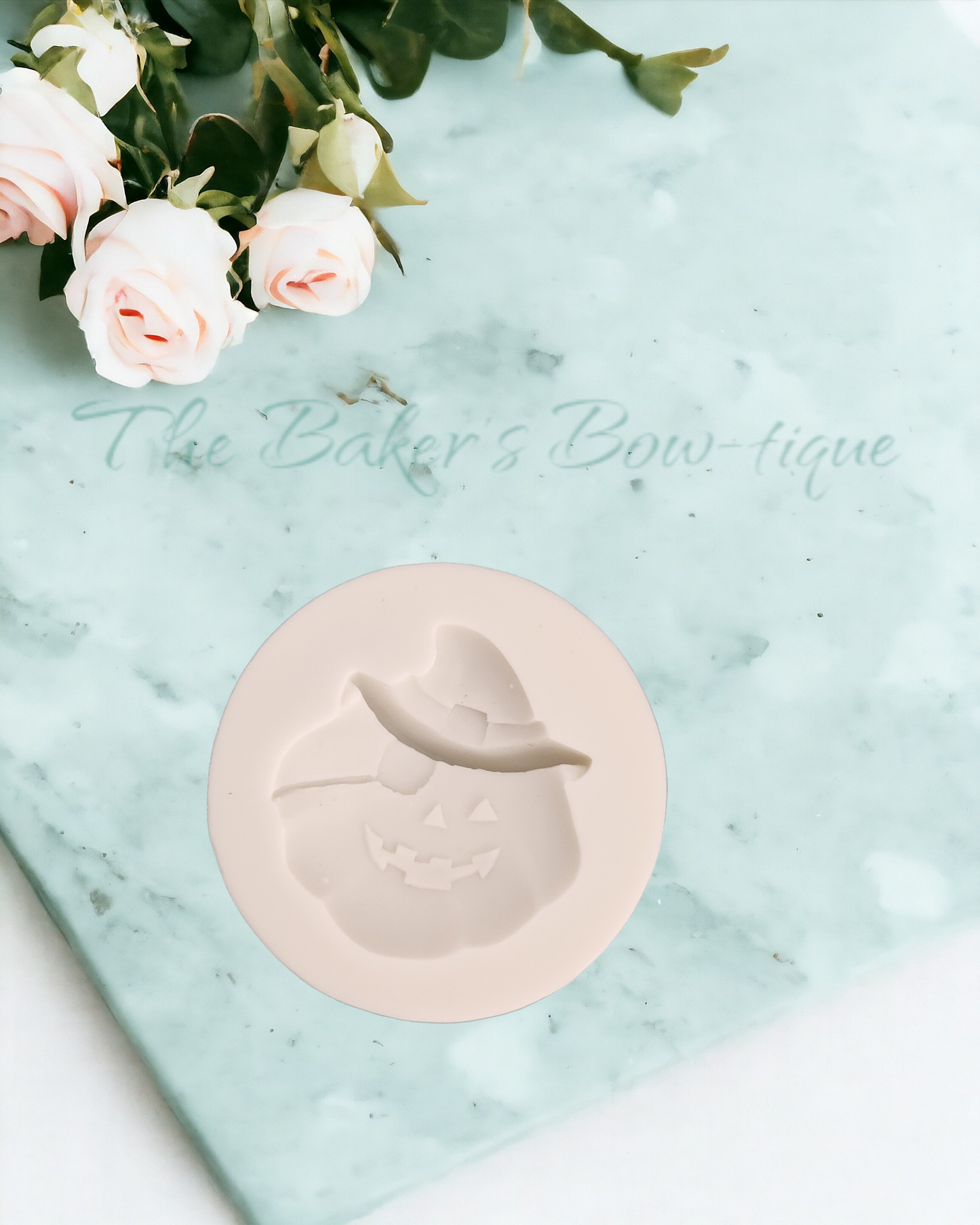 Pumpkin Face with Hat - The Baker's Bow-tique