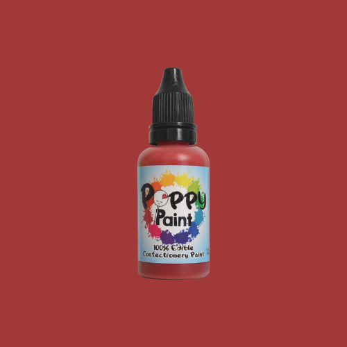 Poppy Paint Edible Paint - RED, 30 mL (1 fl. oz.)